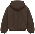 Fear of God Essentials Kids Fleece Brown Hoodie