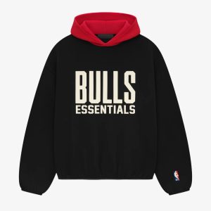 Essentials Bulls Hoodie – Black