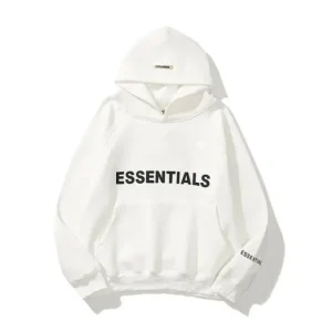 White Essentials Hoodie