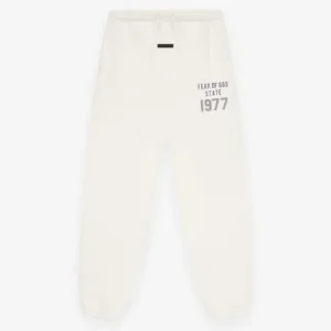 Essential White 1977 Fleece Sweatpant