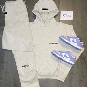 Fear of God Light Heather Oatmeal Essentials Tracksuit