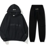 Black Oversized Fear Of God Essential Tracksuit