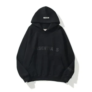 Black Oversized Fear Of God Essential Tracksuit