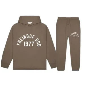 Brown Essentials Tracksuit