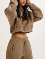 Women Essentials Brown Tracksuit