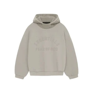 Fear Of God Kids Gray Essentials Hoodie