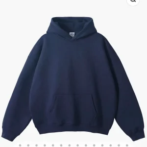 navy Blue Pullover Essentials Hoodie