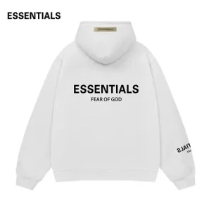 Fear OF God white Essentials Hoodie