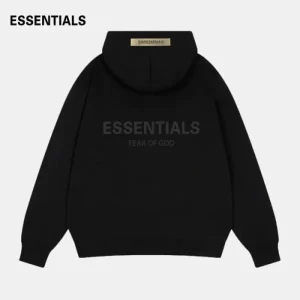 Fear OF God Essentials Hoodie Black