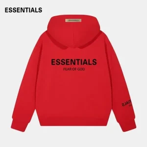 Fear OF God Red Essentials Hoodie