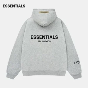 Fear OF God Gray Essentials Hoodie