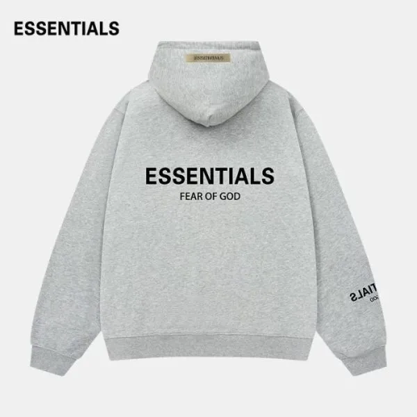 Fear OF God Gray Essentials Hoodie Fear OF God Gray Essentials Hoodie