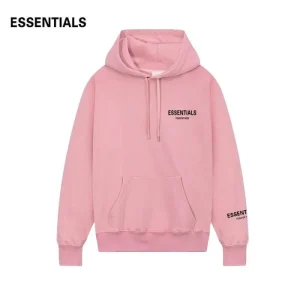 Women Pink Essentials Hoodie