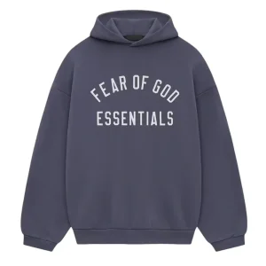 Fear of GOd Essentials Blue Hoodie
