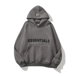 ESSENTIALS Oversized Grey Hoodie